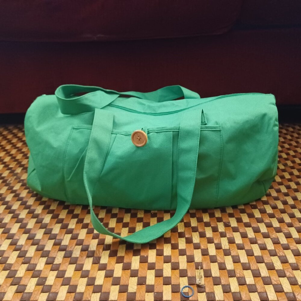 Canvas Duffle Bag Green Duffel Bag